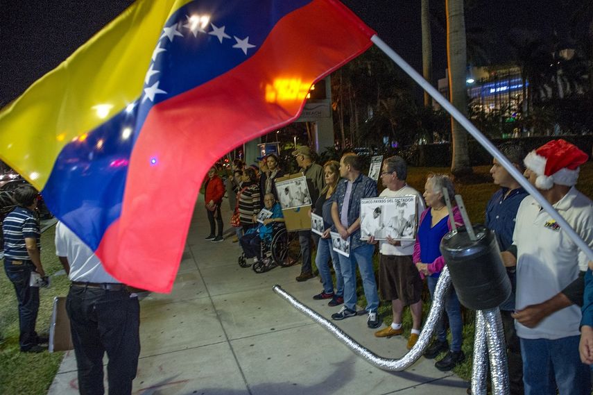 Exiliados en Miami participan de distintas actividades programas para protestar contra el régimen de Nicolás Maduro.&nbsp;