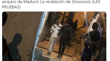 Menaje difundido por el&nbsp;Comisionado Especial de Seguridad e Inteligencia del gobierno interino de&nbsp;Venezuela, Iv&aacute;n Simonovis, a trav&eacute;s de su cuenta en Twitter.