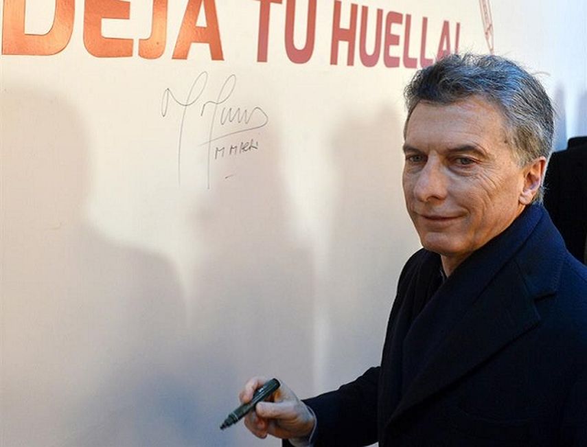 El presidente argentino, Mauricio Macri, en la inauguración de la sexta edición de la feria de ciencia y tecnología Tecnópolis en la periferia de Buenos Aires. (EFE)