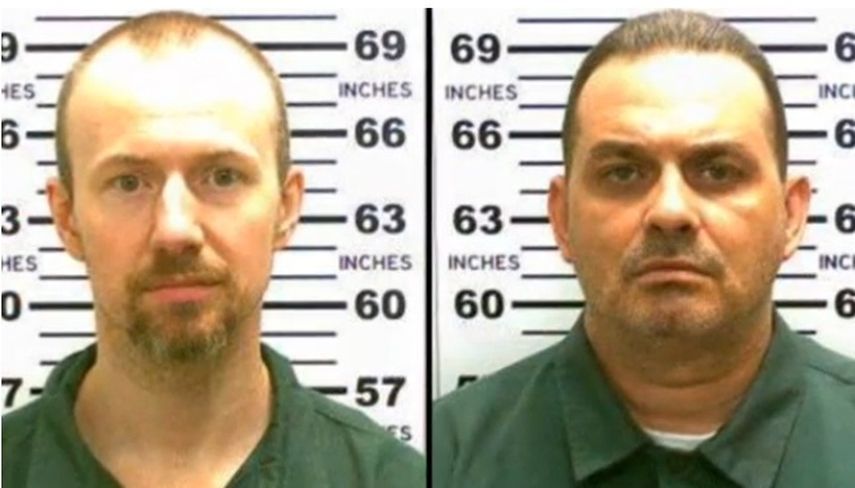 Los dos preses, Richard Matt  y David Sweat. (Captura de video)