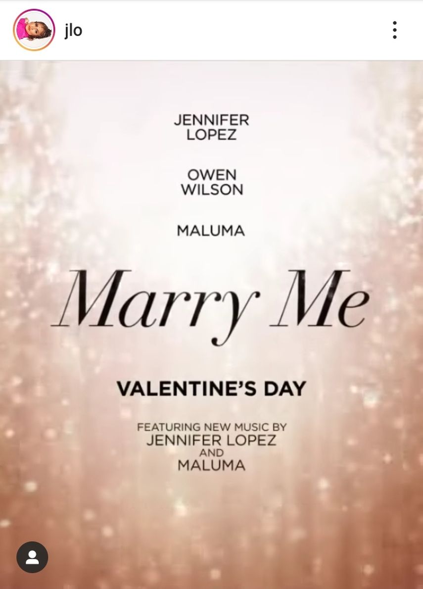 JLo y Maluma comparten su primer proyecto cinematográfico juntos gracias a la película Marry Me. 