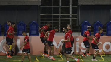 Jugadores de Venezuela durante un entrenamiento en Belo Horizonte, Brasil, previo al juego Venezuela ante&nbsp; Bolivia por el Grupo A de la Copa América&nbsp;