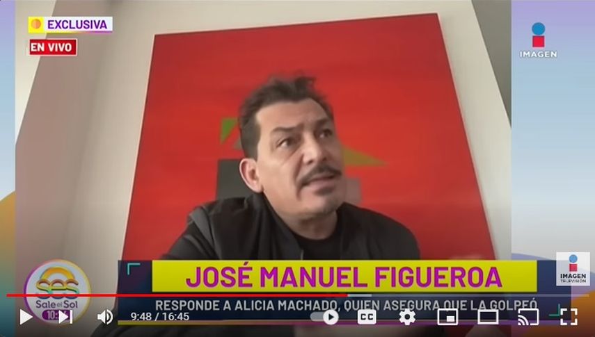 José Manuel Figueroa habla sobre las declaraciones de Alicia Machado en el programa Sale el Sol.
