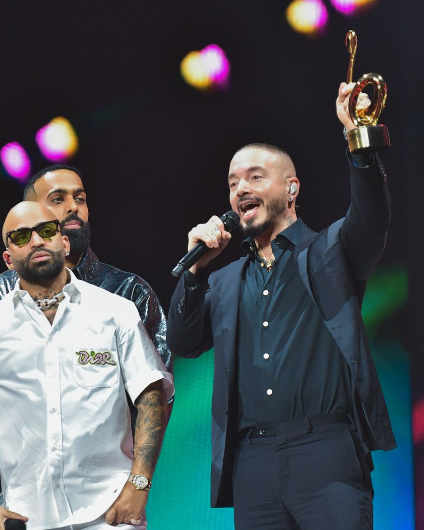 J Balvin & Arcangel en la entrega de Premio Lo Nuestro 2026