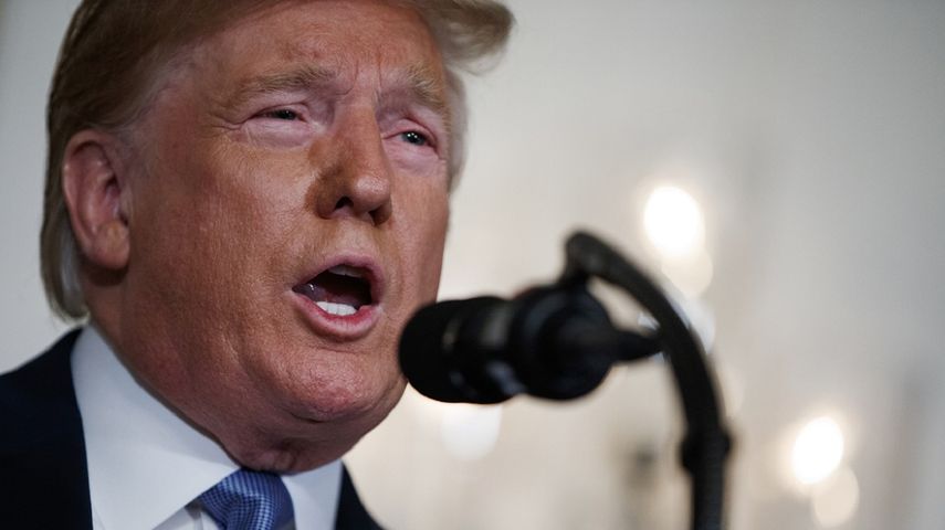 El presidente Donald Trump habla el 5 de agosto del 2019 en la Casa Blanca en Washington sobre los tiroteos en El Paso, Texas, y Dayton, Ohio.