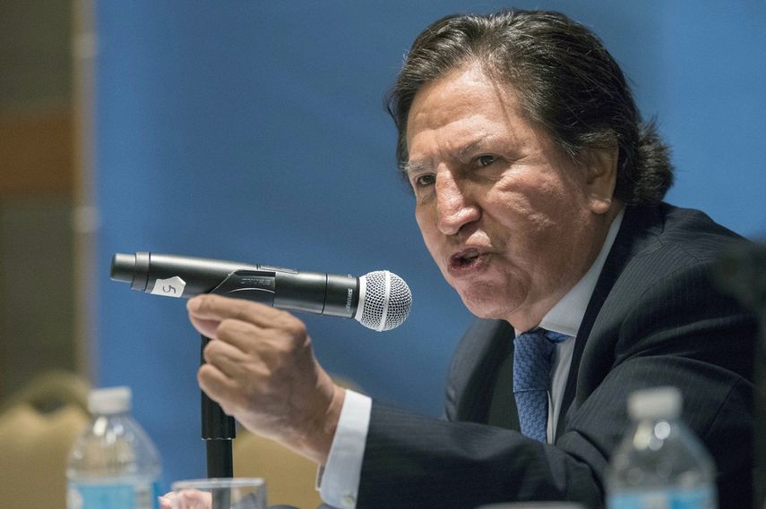 Fotografía&nbsp;del 24 de mayo de 2018 del expresidente peruano Alejandro Toledo durante un discurso en Naciones Unidas.&nbsp;