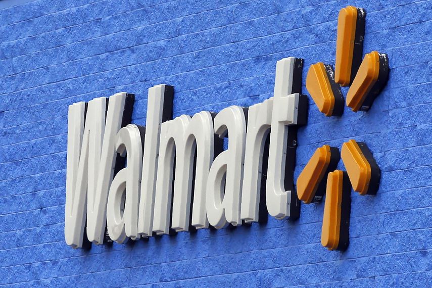 Logo en una tienda Walmart en Oklahoma City.&nbsp;