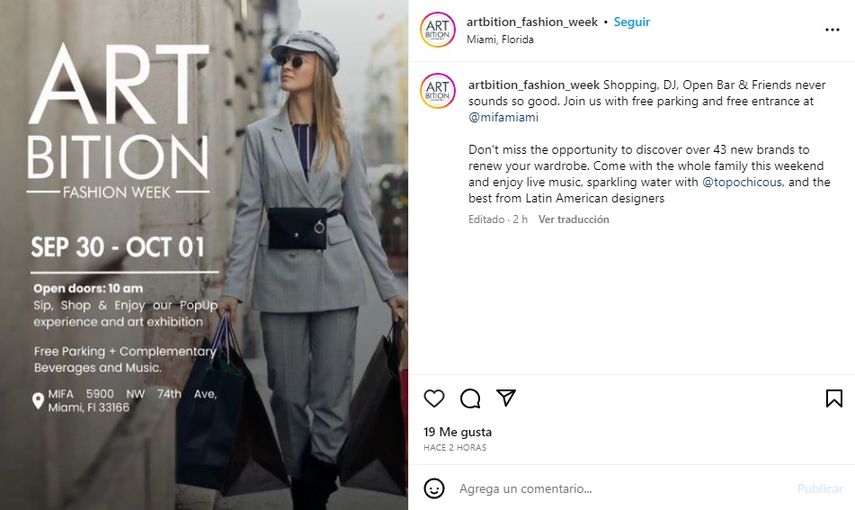Artbition Fashion Week presenta a exponentes de la moda latina.