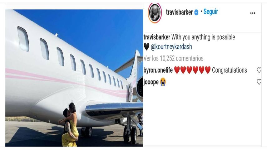 Travis Barker y Kourtney Kardashian