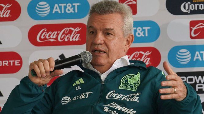 El entrenador de la selección mexicana Javier Aguirre en conferencia de prensa el jueves 1 de agosto del 2024.
