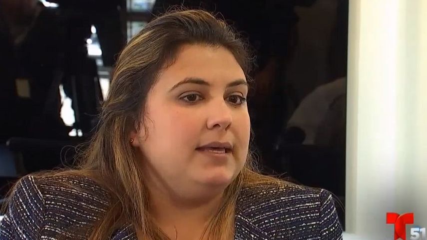 Katrina Collazo, una de las sobrevivientes del colapso del puente peatonal en construcción frente a FIU, en el suroeste de Miami.