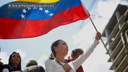 María Corina Machado en una concentración de la oposición en Caracas