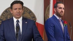 Gobernador Ron DeSantis y Daniel Pérez, presidente de la Cámara de Representantes de Florida Gobernador Ron DeSantis y Daniel Pérez, presidente de la Cámara de Representantes de Florida