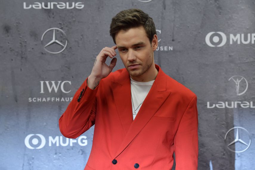 El cantante y compositor inglés Liam Payne posa en la alfombra roja antes de la ceremonia de los Laureus World Sports Awards 2020 en Berlín el 17 de febrero de 2020.