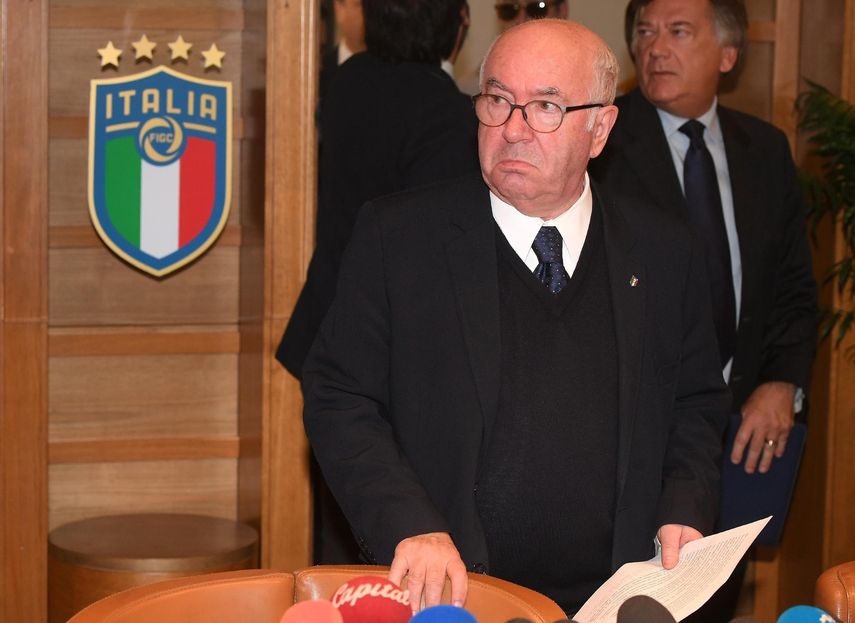 Tavecchio llegó a la presidencia del fútbol italiano en agosto de 2014.