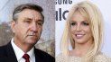 Jamie Spears, padre de la cantante Britney Spears, sale de la Corte Stanley Mosk en Los Angeles el 24 de octubre de 2012 y Britney Spears llega a los Billboard Music Awards en Las Vegas el 17 de mayo de 2015. Jamie Spears, padre de la cantante Britney Spears, sale de la Corte Stanley Mosk en Los Angeles el 24 de octubre de 2012 y Britney Spears llega a los Billboard Music Awards en Las Vegas el 17 de mayo de 2015.