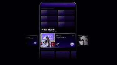 Interfaz del nuevo formato de promoción para artistas, Showcase, de Spotify.