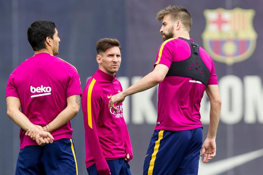 El Barcelona se prepara para el choque ante el Granada. (EFE)