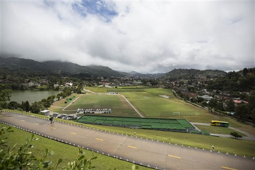 Una vista general de las canchas de futbol del centro de entrenamiento Granja Comary, donde la selección brasileña de futbol entrenará y se alojará durante la próxima Copa del Mundo