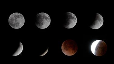 Se pudo ver en toda América y es el primero de una tétrada de lunas rojas que se repetirá prácticamente cada seis meses hasta dentro de año y medio, un fenómeno que ocurrirá solamente 7 veces en este siglo. (EFE)