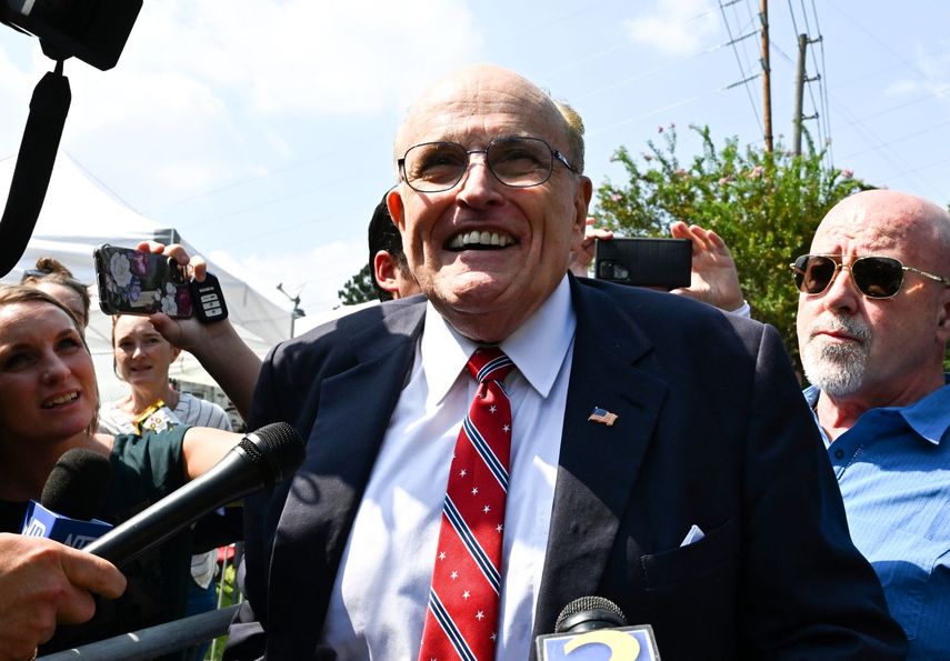 El abogado y exalcalde de Nueva York Rudy Giuliani.