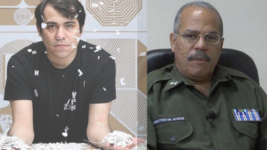 Artista cubano Hamlet Lavastida identifica a su represor, el teniente coronel Francisco Estrada Portales.