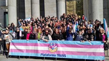Activistas transexuales comenzaron una huelga de hambre este miércoles 3 de octubre. 