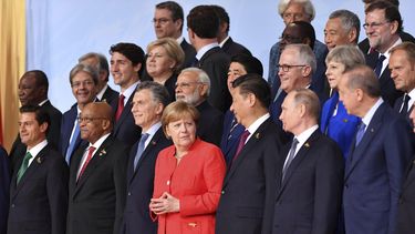 Foto &nbsp;durante la primera jornada de la cumbre de líderes de estado y gobierno del&nbsp;G20, en Hamburgo (Alemania).