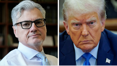 El juez Juan Merchán y el expresidente Donald Trump.