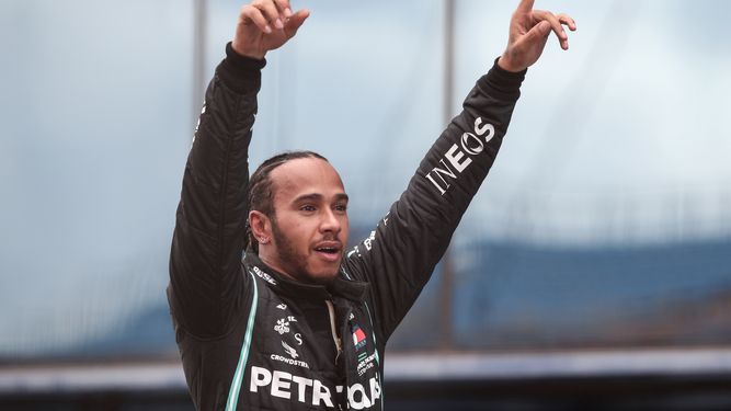 Lewis Hamilton campeón de Fórmula 1 en siete ocasiones: 2008,2014, 2015, 2017, 2018, 2019 y 2020.