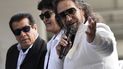 Miembros de la agrupación mexicana Los Bukis, de izquierda a derecha, Pedro Sánchez, Roberto Guadarrama y Marco Antonio Solís en una conferencia de prensa en el Estadio SoFi el lunes 14 de junio de 2021 en Inglewood, California. A 25 años de su último concierto, Los Bukis están de regreso con una de las giras más lucrativas del momento. Miembros de la agrupación mexicana Los Bukis, de izquierda a derecha, Pedro Sánchez, Roberto Guadarrama y Marco Antonio Solís en una conferencia de prensa en el Estadio SoFi el lunes 14 de junio de 2021 en Inglewood, California. A 25 años de su último concierto, Los Bukis están de regreso con una de las giras más lucrativas del momento.