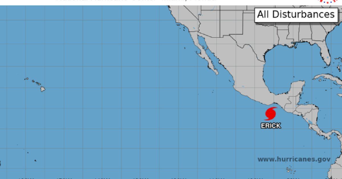 Tormenta Erick se convierte en huracán en el Pacífico cerca de México