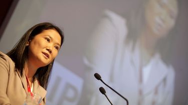 La líder opositora en Perú, Keiko Fujiori.
