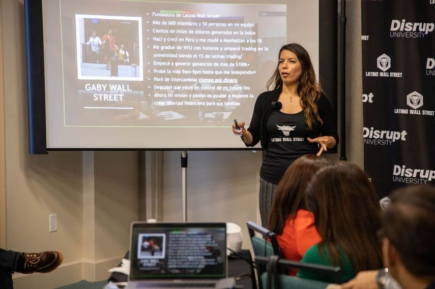 Gabriela Berrospi, creadora de Movimiento Latino Wall Street, una iniciativa de carácter educativo.