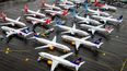 Vista de una flota de aviones 737 MAX varados en Seattle, EEUU.