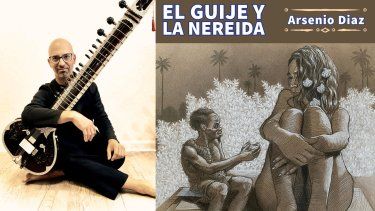 Portada del sencillo El Güije y la Nereida, del músico Arsenio Díaz.&nbsp;