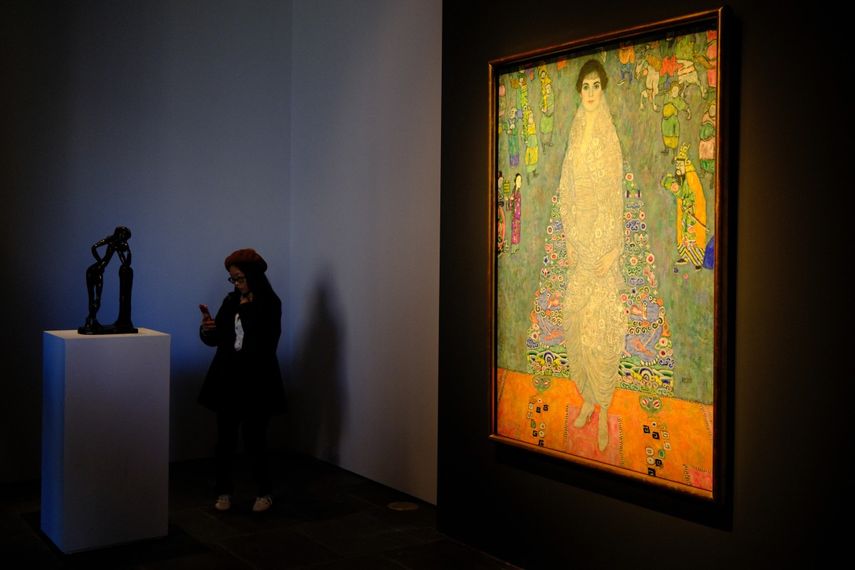 El retrato de Elisabeth Lederer, de Gustav Klimt, se exhibió en la subasta Marquee Sales Series de Sothebys en Nueva York el 8 de noviembre de 2025.