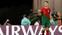 Cristiano Ronaldo, el capitán de Portugal, celebra tras anotar el primer gol del compromiso, por la vía de la pena máxima, frente al combinado de Ghana.