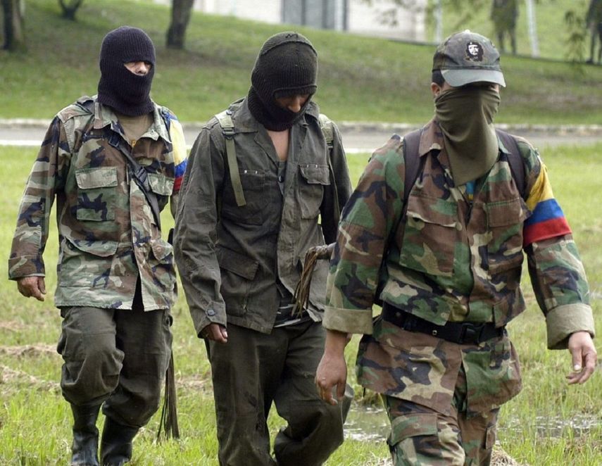 Jefes disidentes de las FARC de Colombia.