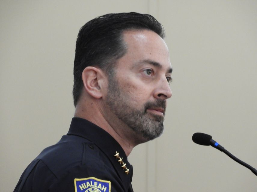 El jefe del Departamento de Policía de Hialeah, George Fuente. El jefe del Departamento de Policía de Hialeah, George Fuente.