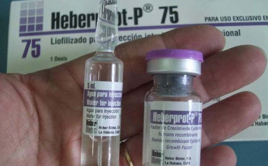 Heberprot-P,&nbsp;medicamento para tratar la úlcera del pie diabético producido en Cuba.