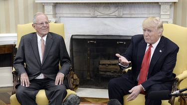 Los presidentes Donald Trump y Pedro Pablo Kuczynski.