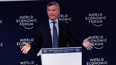Venezuela lo está pasando muy mal, subrayó Macri durante la versión latinoamericana del Foro de Davos, que se celebra por primera vez en Buenos Aires.