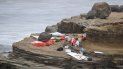 Objetos de un barco con migrantes que naufragó frente a la costa de San Diego el 2 de mayo del 2021. Objetos de un barco con migrantes que naufragó frente a la costa de San Diego el 2 de mayo del 2021.