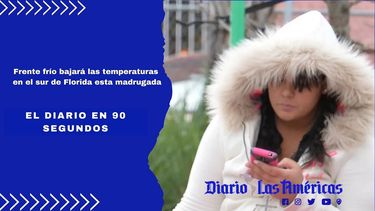 frente frio bajara las temperaturas en el sur de florida esta madrugada