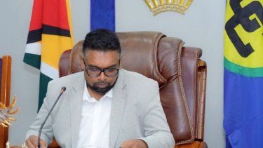 El presidente de Guyana, Ifraan Ali.