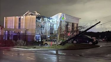 La escena tras el paso del tornado en Fultondale, Alabama el 25 de enero del 2021.&nbsp;