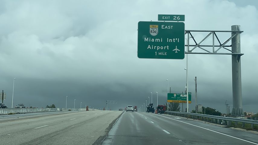 D&iacute;a lluvioso en Miami.