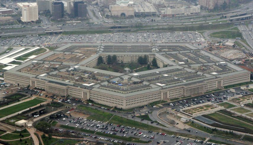 Imagen aérea del Pentágono en Washington.