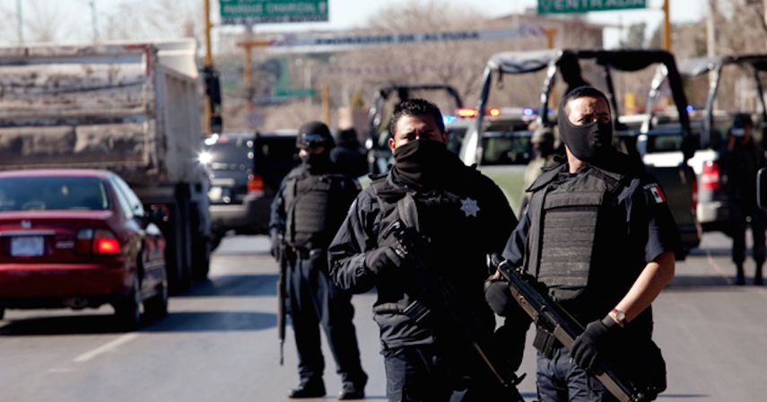 La policía acordonó el lugar